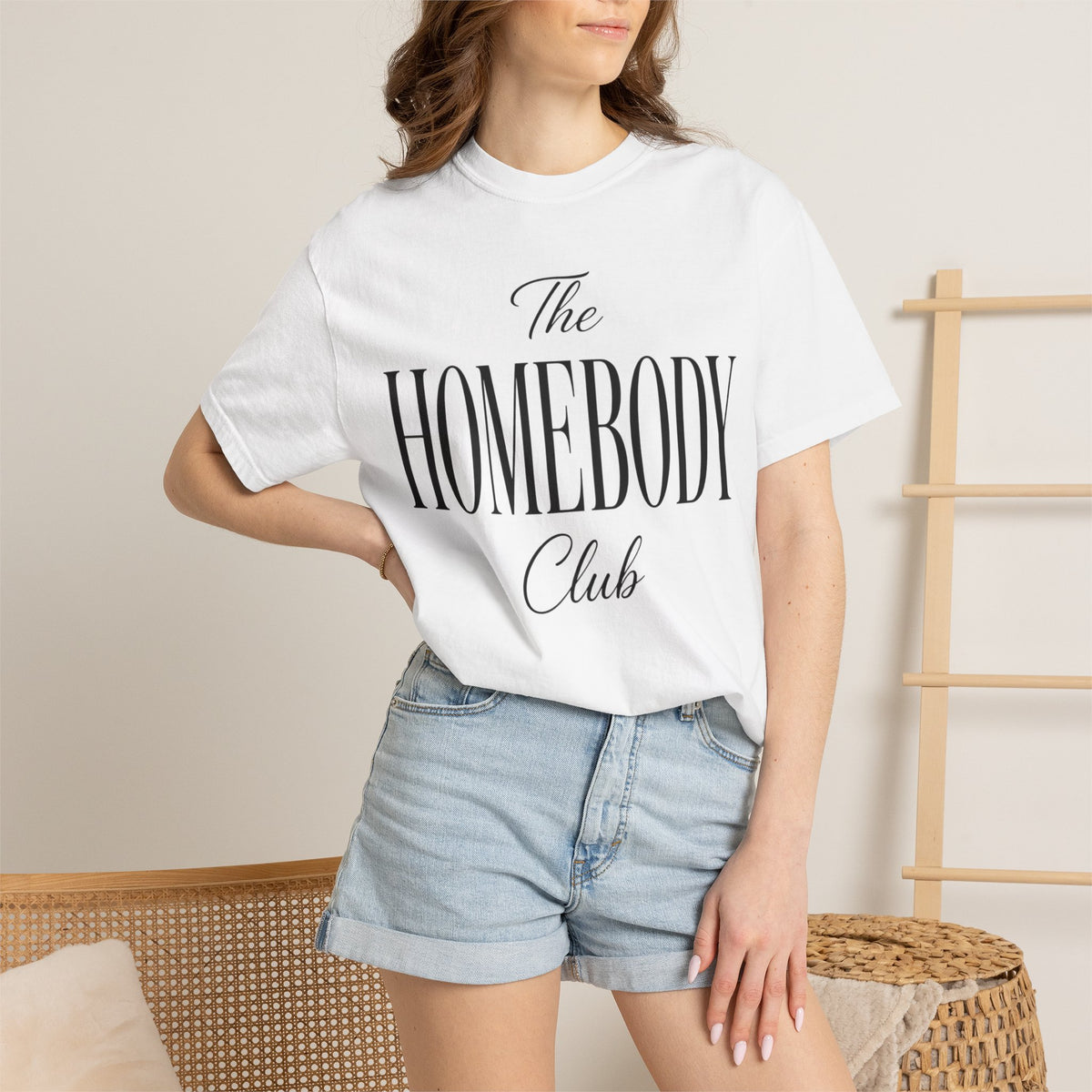 The Homebody club Blk Unisex Garment-Dyed T-shirt