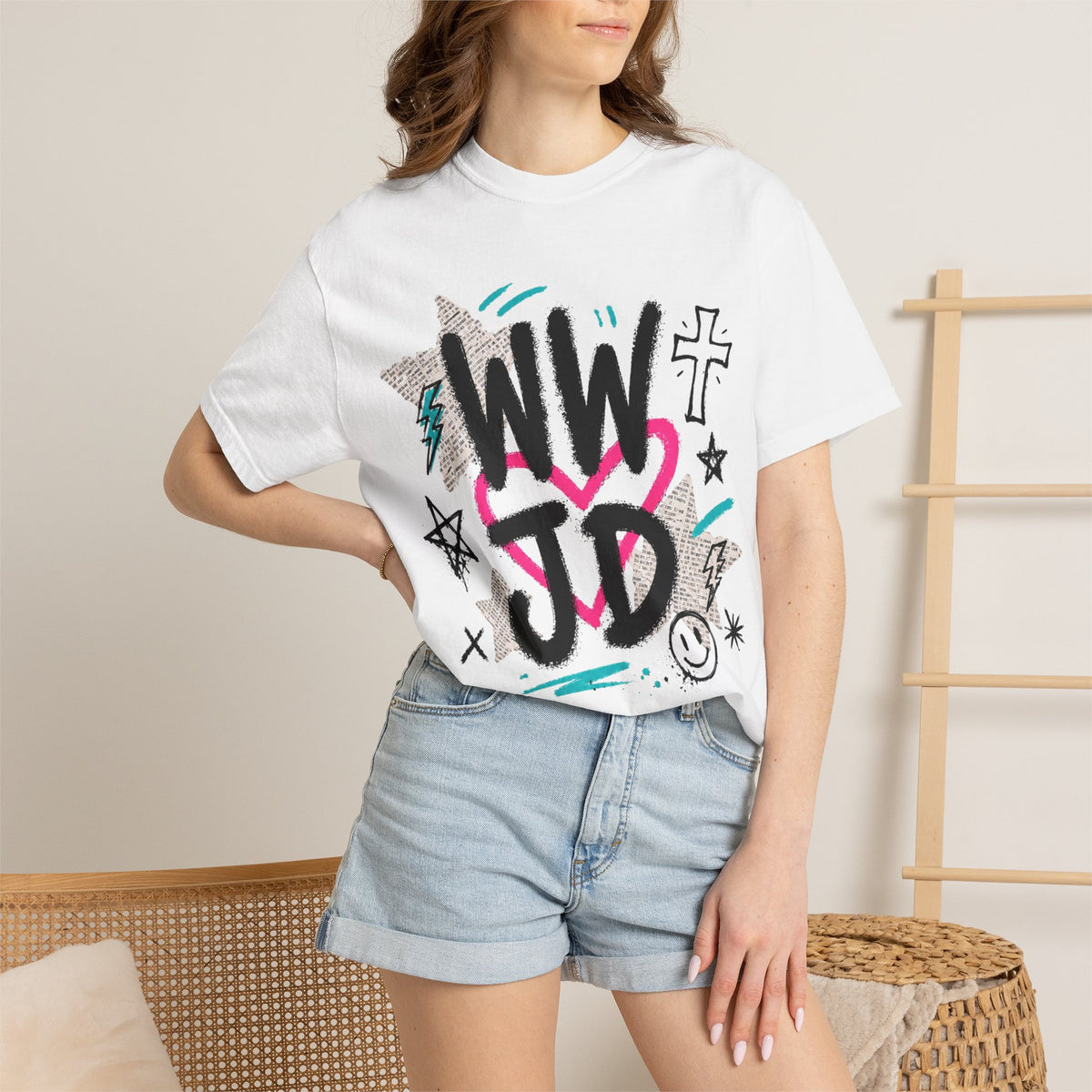 WWJD Unisex Garment-Dyed T-shirt