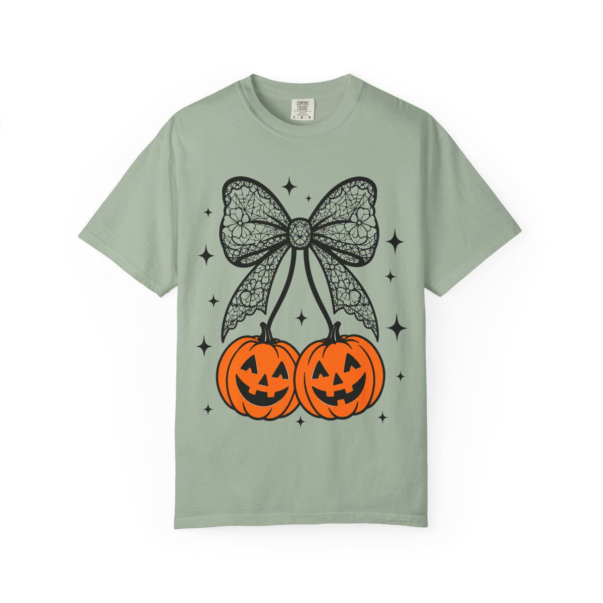 Bow Pumpkins Unisex Garment-Dyed T-shirt