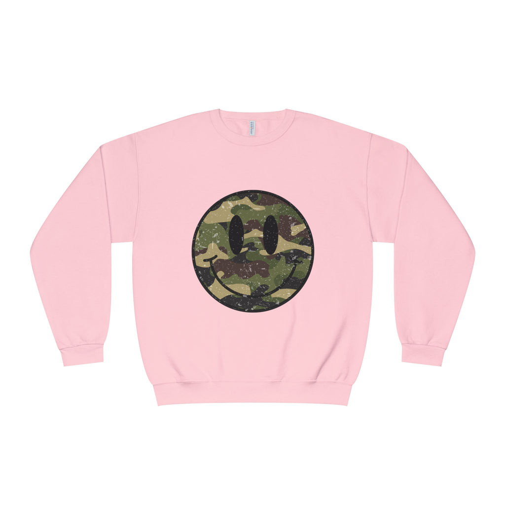 Camo Smiley Crewneck