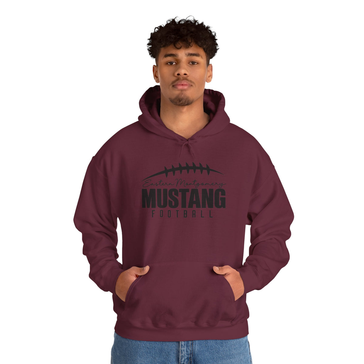 Mustang Football Hooded Sweatshirt