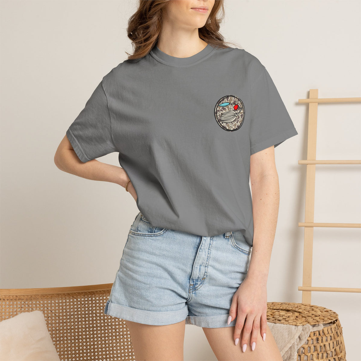 Hooked on Fishing Unisex Garment-Dyed T-shirt
