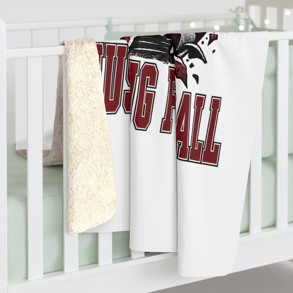 Mustang Football Sherpa Fleece Blanket