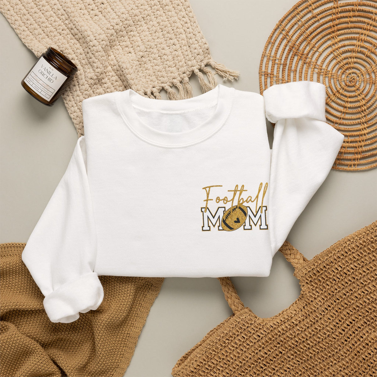 Football Mom2 Unisex Heavy Blend™ Crewneck Sweatshirt