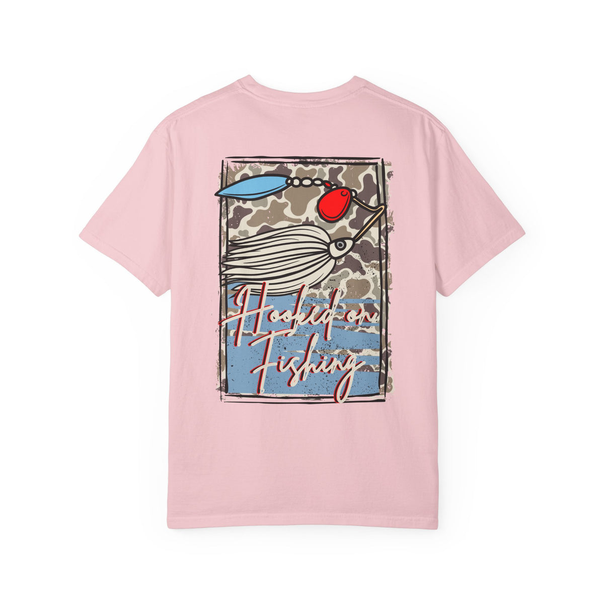 Hooked on Fishing Unisex Garment-Dyed T-shirt