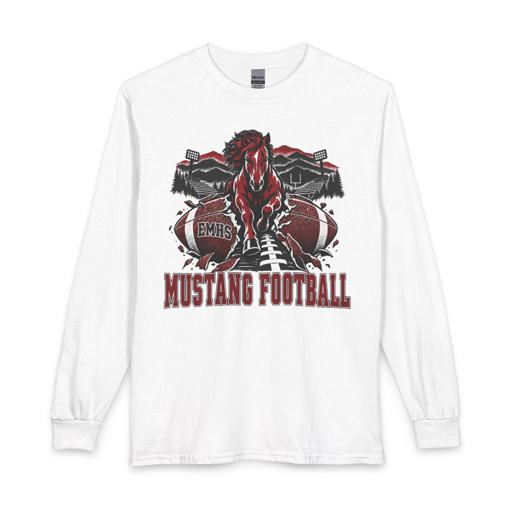Mustang Football Long Sleeve T-Shirt