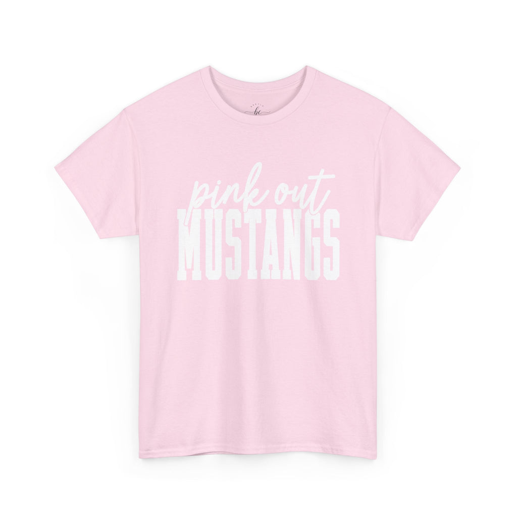 Pink out Mustangs Tee