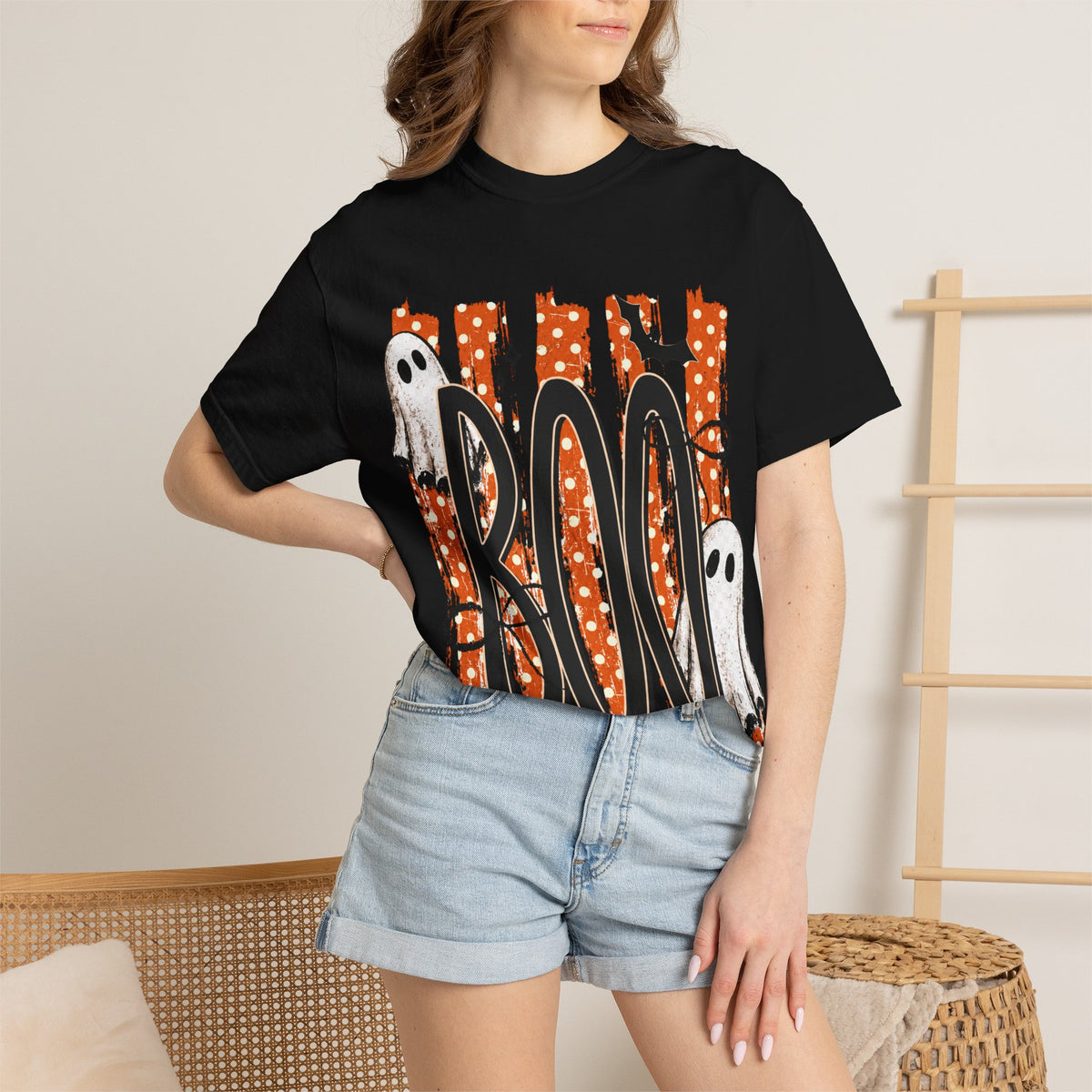 BOO Stripe graphic tee
