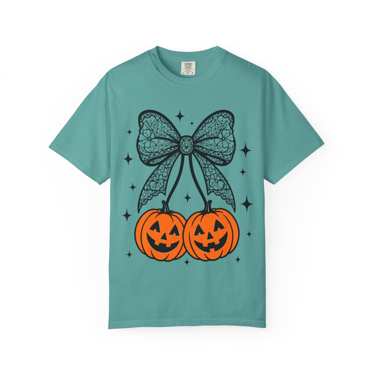 Bow Pumpkins Unisex Garment-Dyed T-shirt