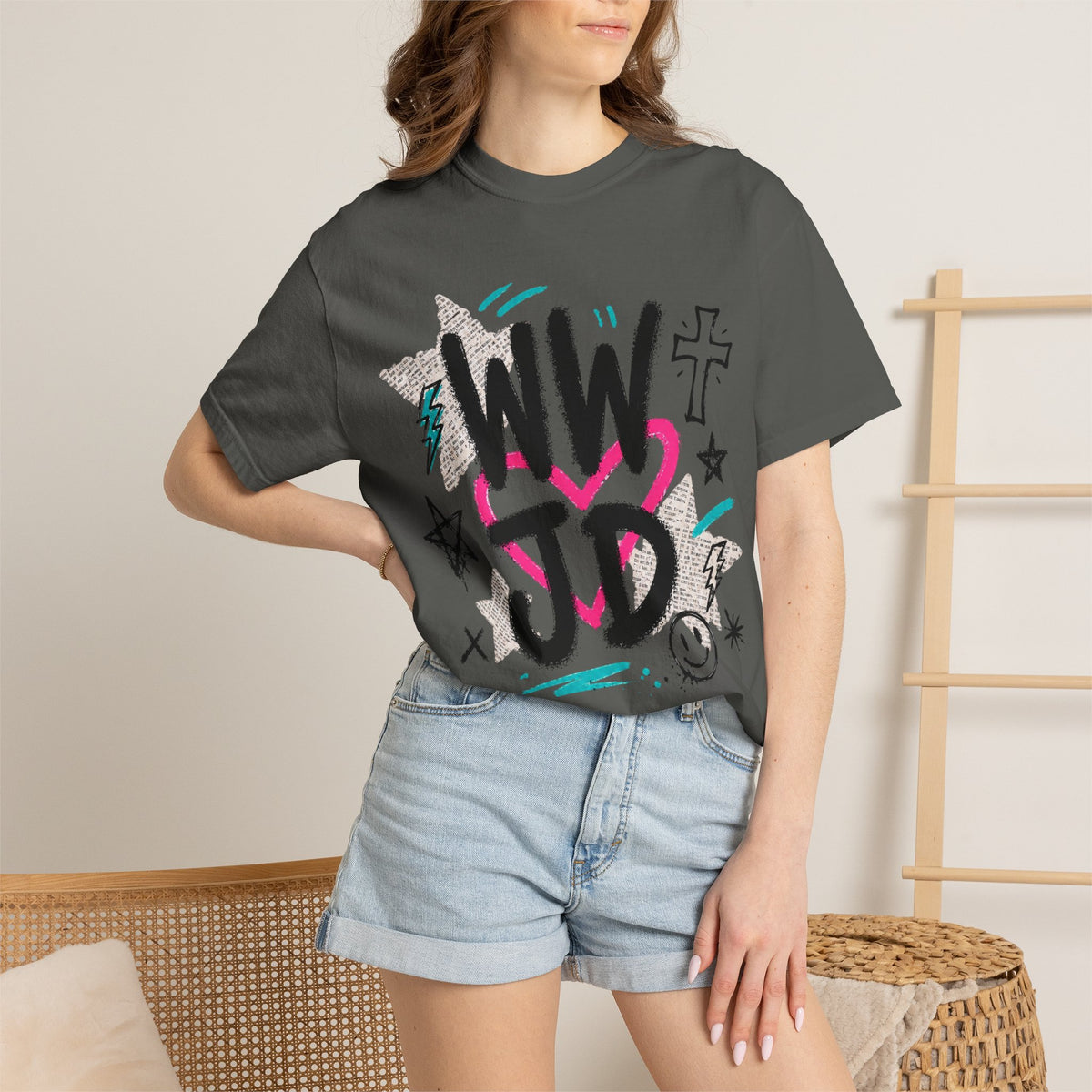 WWJD Unisex Garment-Dyed T-shirt