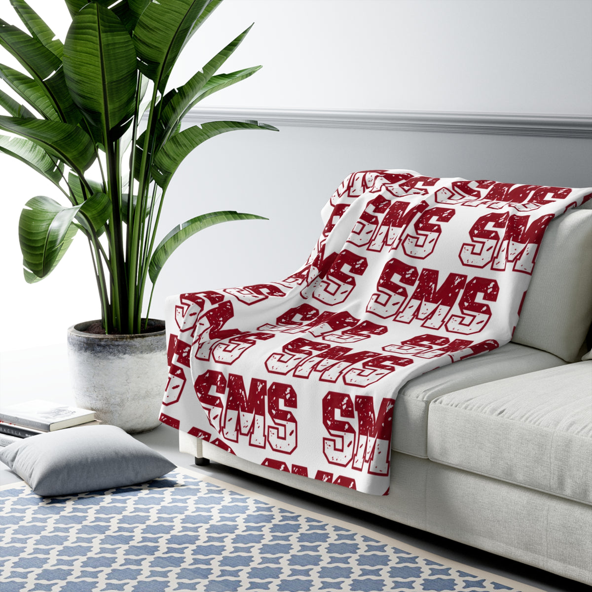 SMS Sherpa Fleece Blanket