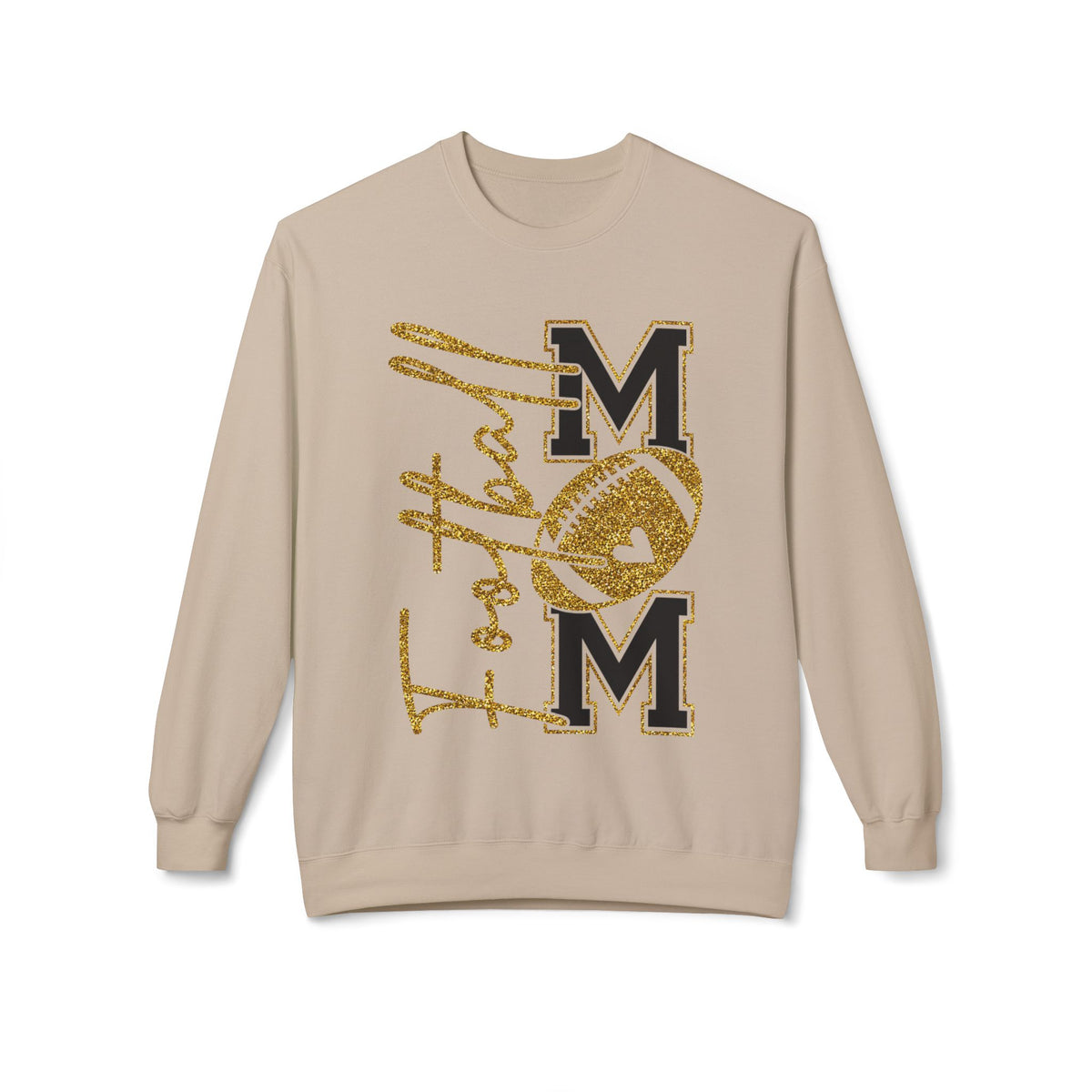 Football Mom1 Unisex Midweight Softstyle Fleece Crewneck Sweatshirt