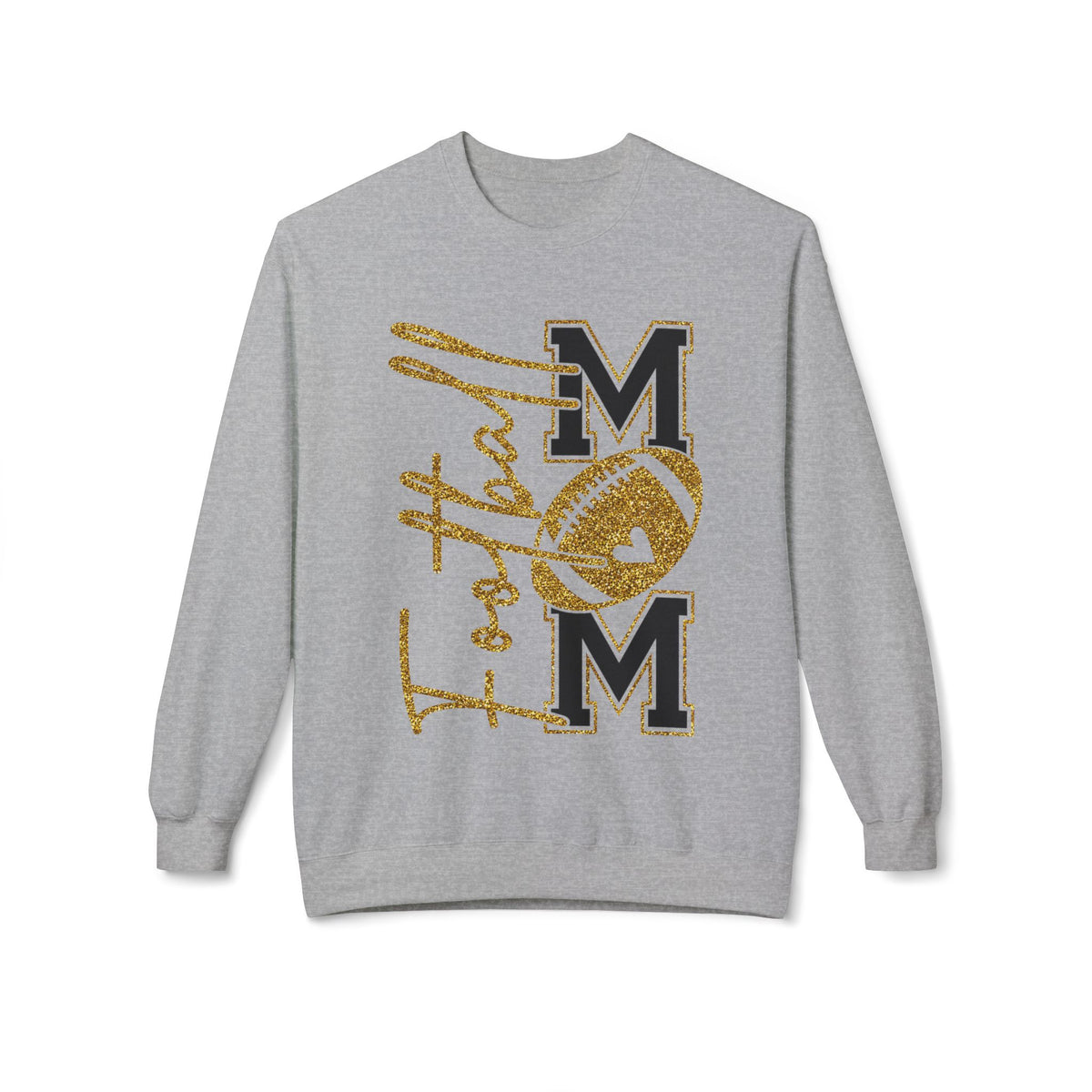 Football Mom1 Unisex Midweight Softstyle Fleece Crewneck Sweatshirt