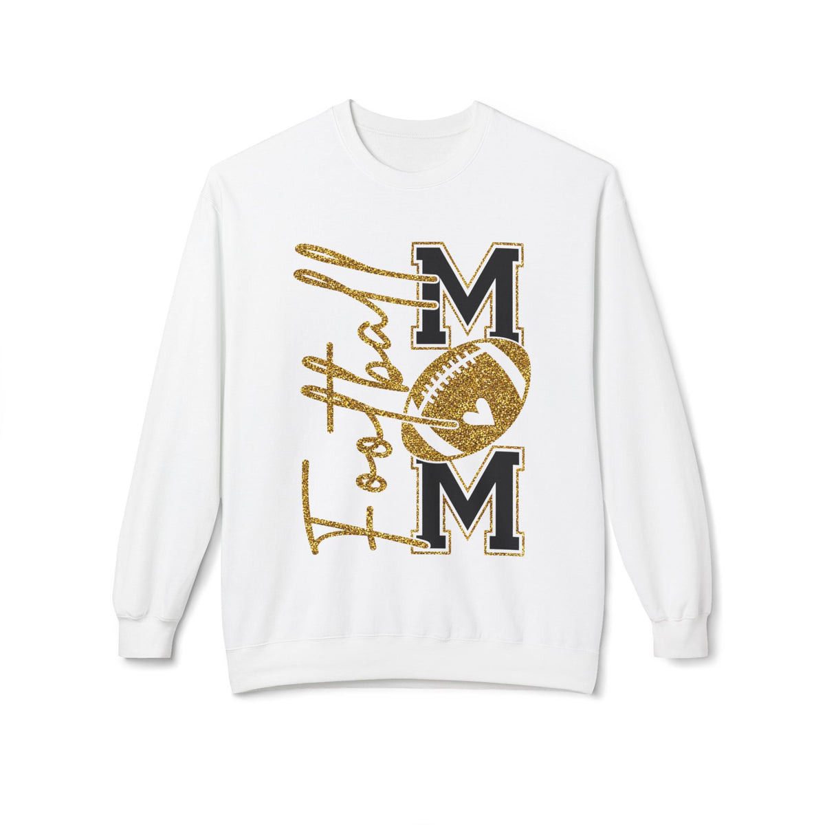 Football Mom1 Unisex Midweight Softstyle Fleece Crewneck Sweatshirt