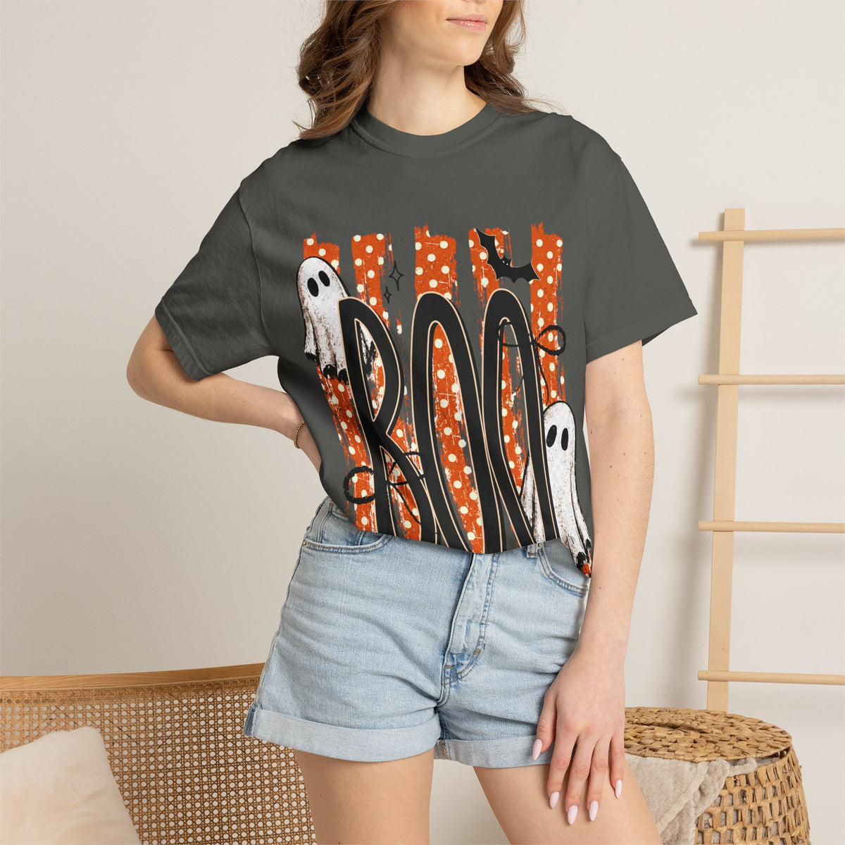 BOO Stripe graphic tee