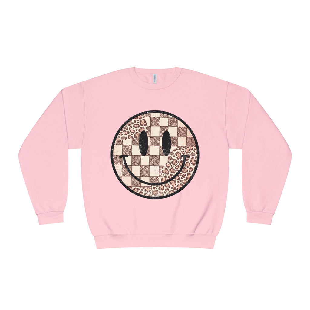 Checkered Smiley Crewneck