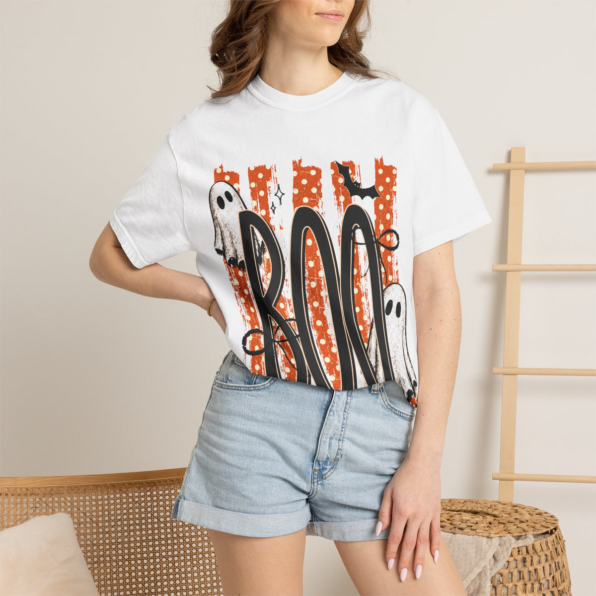 BOO Stripe graphic tee