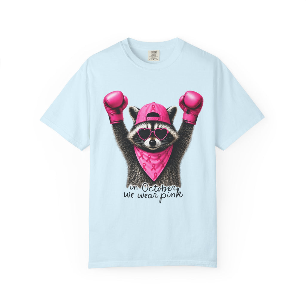 In October We Wear Pink Unisex Garment-Dyed T-shirt