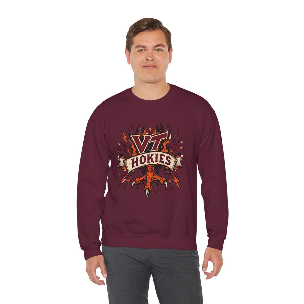 Virginia Tech Crewneck Unisex Heavy Blend™ Crewneck Sweatshirt