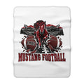 Mustang Football Sherpa Fleece Blanket