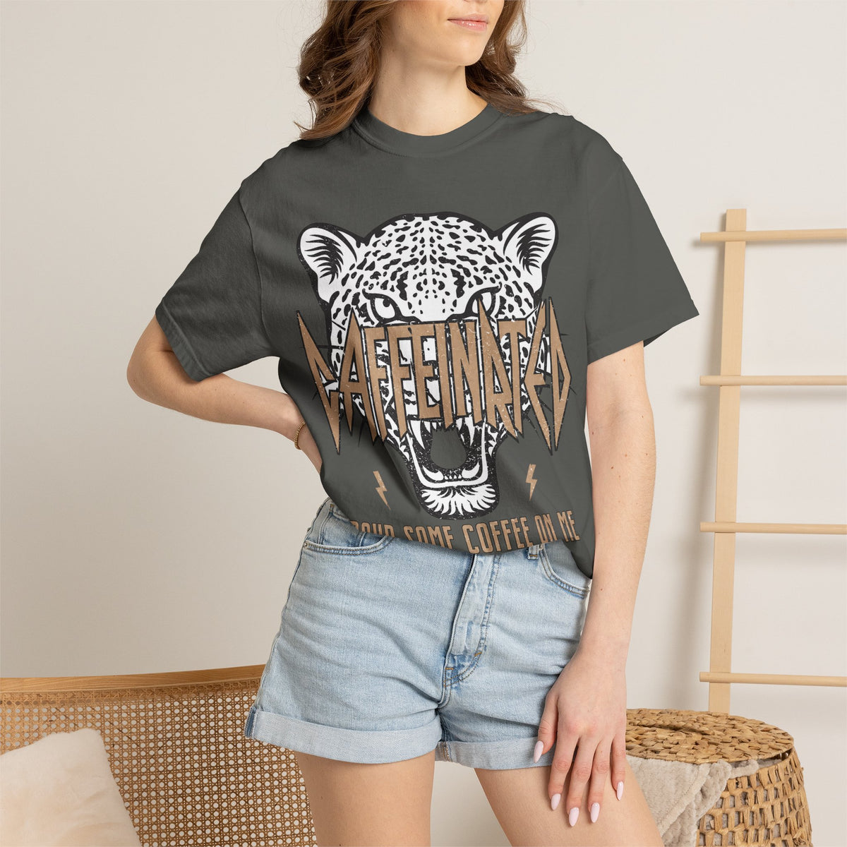 Caffeinated Unisex Garment-Dyed T-shirt