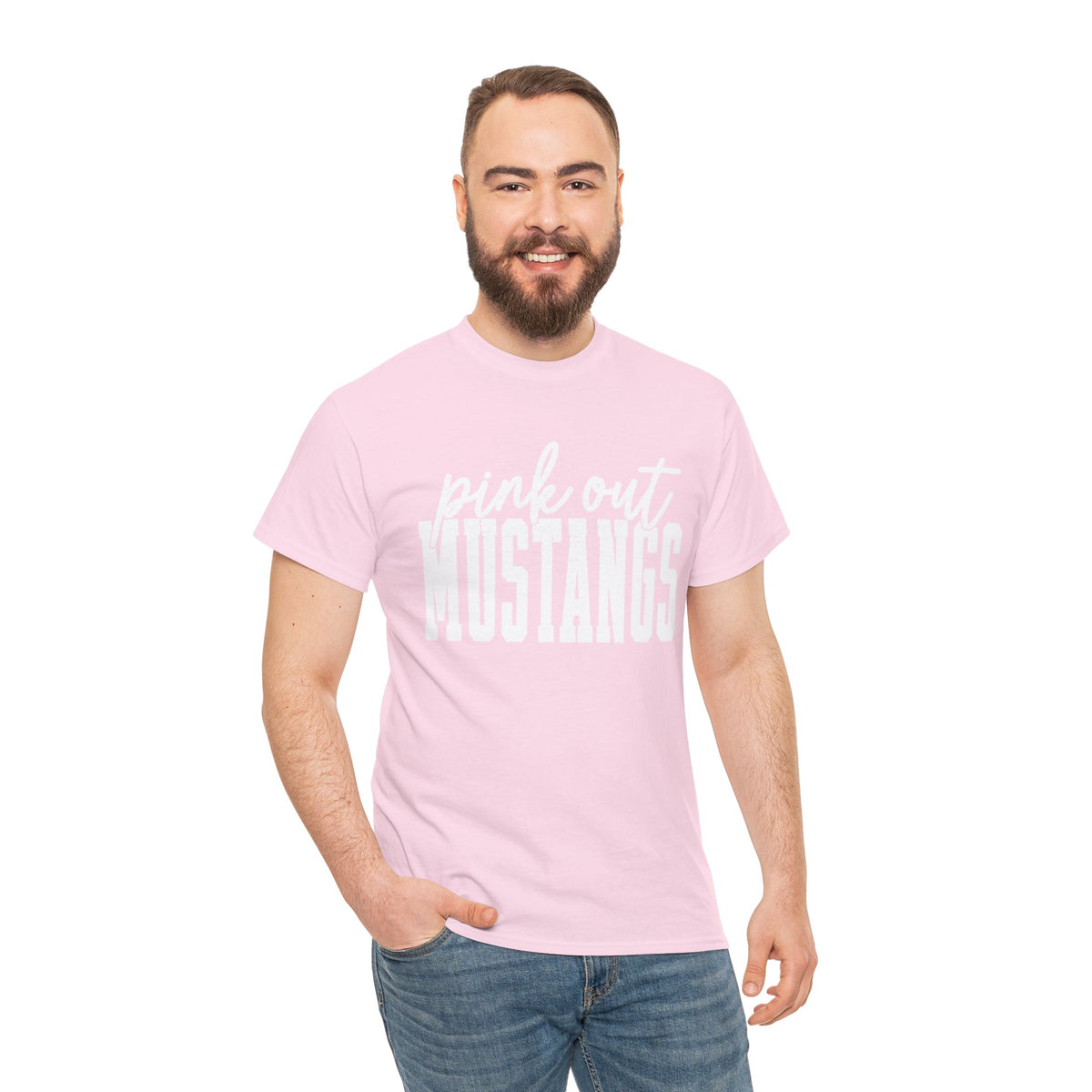 Pink out Mustangs Tee