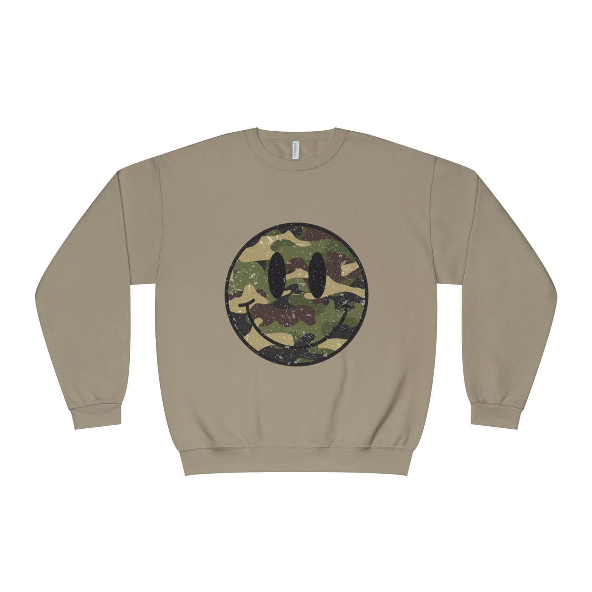 Camo Smiley Crewneck